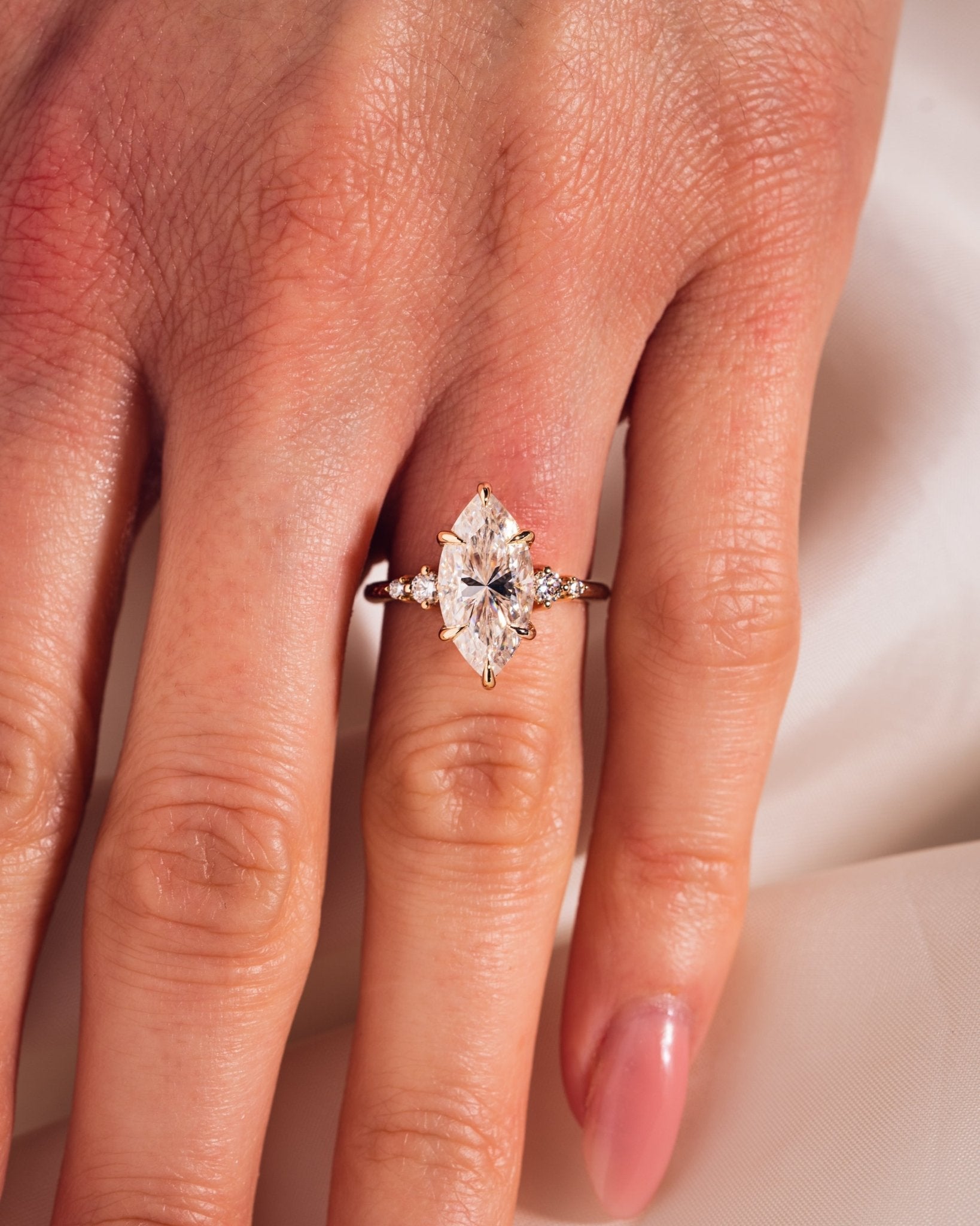 Cushion Hidden Halo Lab Grown Diamond Engagement Ring